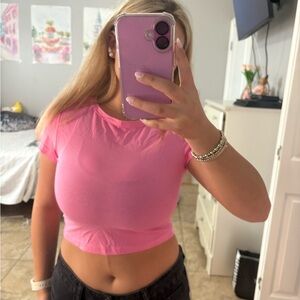 Vibrant Pink Crop Top
